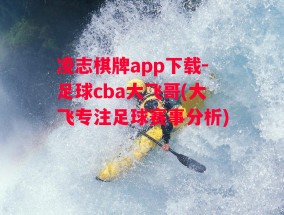 凌志棋牌app下载-足球cba大飞哥(大飞专注足球赛事分析)